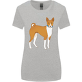A Basenji Hunting Dog Womens Wider Cut T-Shirt Sports Grey