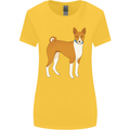 A Basenji Hunting Dog Womens Wider Cut T-Shirt Yellow