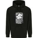 A Bat Landscape with a Full Moon Halloween Childrens Kids Hoodie Black