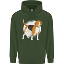 A Beagle Dog Childrens Kids Hoodie Forest Green