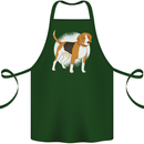 A Beagle Dog Cotton Apron 100% Organic Forest Green