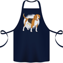 A Beagle Dog Cotton Apron 100% Organic Navy Blue
