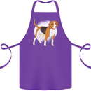 A Beagle Dog Cotton Apron 100% Organic Purple