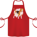 A Beagle Dog Cotton Apron 100% Organic Red