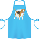 A Beagle Dog Cotton Apron 100% Organic Turquoise