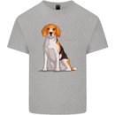 A Beagle Dog Illustration Kids T-Shirt Childrens Sports Grey