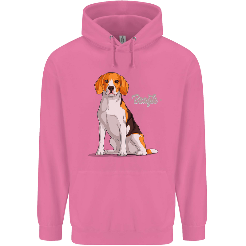 A Beagle Dog Illustration Mens 80% Cotton Hoodie Azelea
