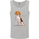 A Beagle Dog Illustration Mens Vest Tank Top Sports Grey