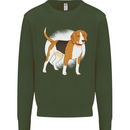 A Beagle Dog Kids Sweatshirt Jumper Forest Green