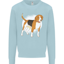A Beagle Dog Kids Sweatshirt Jumper Light Blue