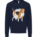 A Beagle Dog Kids Sweatshirt Jumper Navy Blue