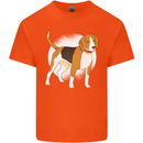 A Beagle Dog Kids T-Shirt Childrens Orange