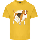 A Beagle Dog Kids T-Shirt Childrens Yellow