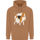A Beagle Dog Mens 80% Cotton Hoodie Caramel Latte