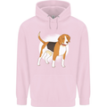 A Beagle Dog Mens 80% Cotton Hoodie Light Pink