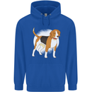 A Beagle Dog Mens 80% Cotton Hoodie Royal Blue