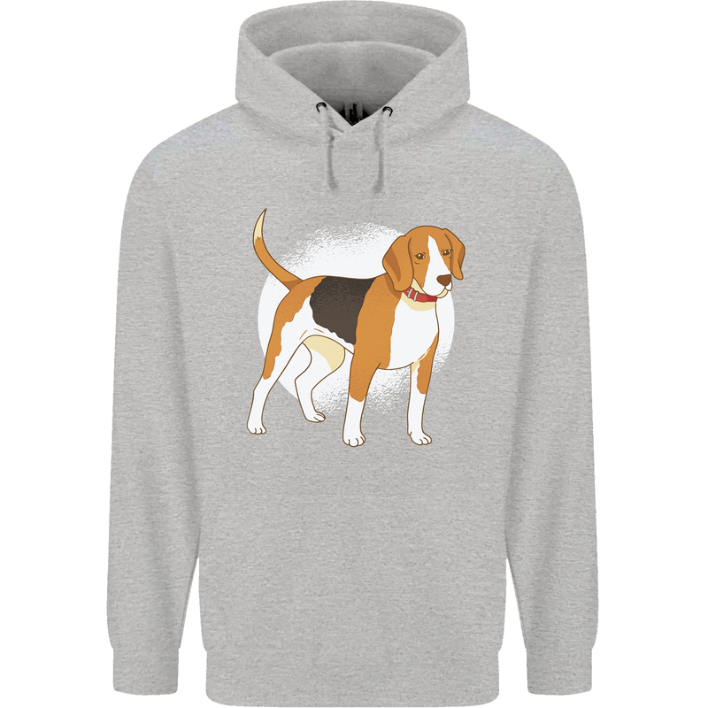 A Beagle Dog Mens 80% Cotton Hoodie Sports Grey