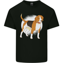 A Beagle Dog Mens Cotton T-Shirt Tee Top Black
