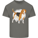 A Beagle Dog Mens Cotton T-Shirt Tee Top Charcoal