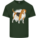 A Beagle Dog Mens Cotton T-Shirt Tee Top Forest Green