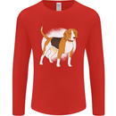 A Beagle Dog Mens Long Sleeve T-Shirt Red