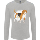 A Beagle Dog Mens Long Sleeve T-Shirt Sports Grey