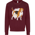 A Beagle Dog Mens Sweatshirt Jumper Maroon