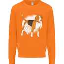 A Beagle Dog Mens Sweatshirt Jumper Orange