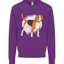 A Beagle Dog Mens Sweatshirt Jumper Purple