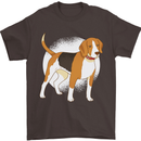A Beagle Dog Mens T-Shirt 100% Cotton Dark Chocolate