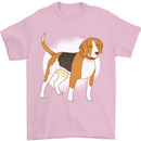 A Beagle Dog Mens T-Shirt 100% Cotton Light Pink