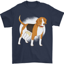 A Beagle Dog Mens T-Shirt 100% Cotton Navy Blue