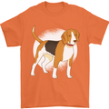 A Beagle Dog Mens T-Shirt 100% Cotton Orange