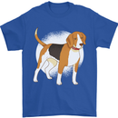 A Beagle Dog Mens T-Shirt 100% Cotton Royal Blue