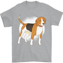 A Beagle Dog Mens T-Shirt 100% Cotton Sports Grey