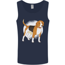 A Beagle Dog Mens Vest Tank Top Navy Blue