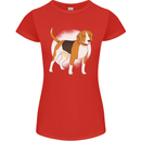 A Beagle Dog Womens Petite Cut T-Shirt Red