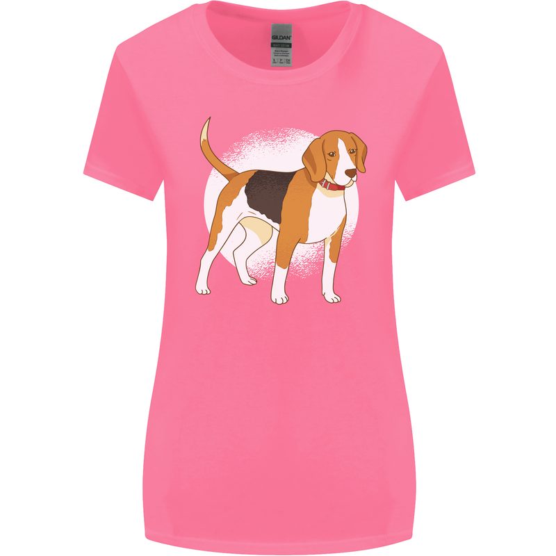 A Beagle Dog Womens Wider Cut T-Shirt Azalea