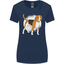 A Beagle Dog Womens Wider Cut T-Shirt Navy Blue