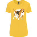 A Beagle Dog Womens Wider Cut T-Shirt Yellow