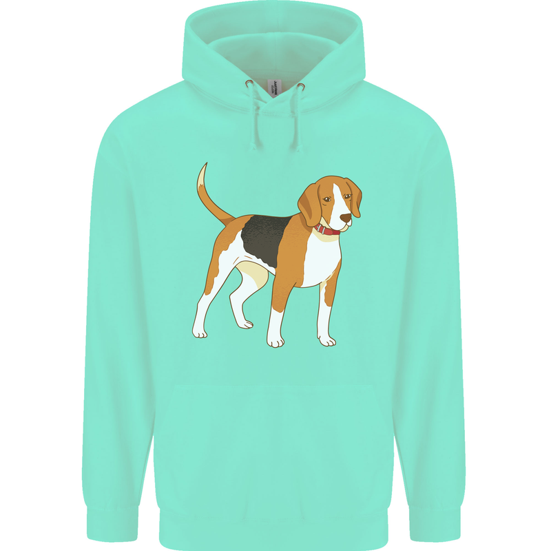 A Beagle Small Scent Hound Dog Childrens Kids Hoodie Peppermint