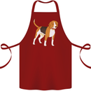 A Beagle Small Scent Hound Dog Cotton Apron 100% Organic Maroon