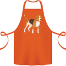 A Beagle Small Scent Hound Dog Cotton Apron 100% Organic Orange
