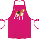 A Beagle Small Scent Hound Dog Cotton Apron 100% Organic Pink
