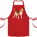 A Beagle Small Scent Hound Dog Cotton Apron 100% Organic Red