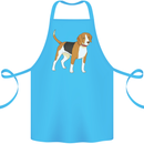 A Beagle Small Scent Hound Dog Cotton Apron 100% Organic Turquoise
