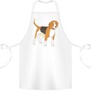A Beagle Small Scent Hound Dog Cotton Apron 100% Organic White