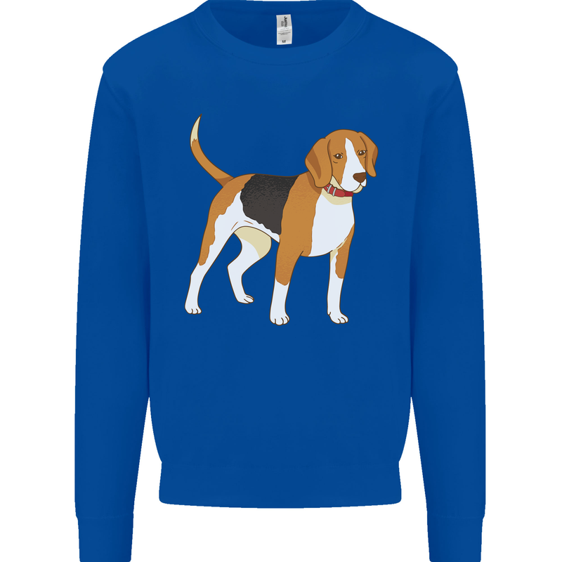 A Beagle Small Scent Hound Dog Kids Sweatshirt Jumper Royal Blue
