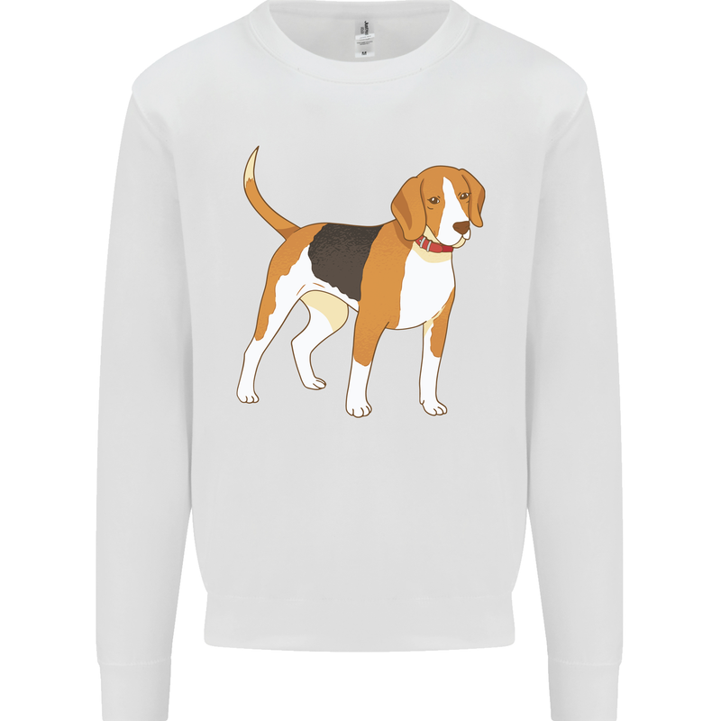 A Beagle Small Scent Hound Dog Kids Sweatshirt Jumper White