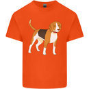 A Beagle Small Scent Hound Dog Kids T-Shirt Childrens Orange